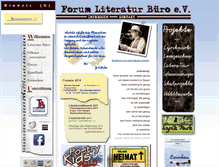 Tablet Screenshot of literatur-buero.de